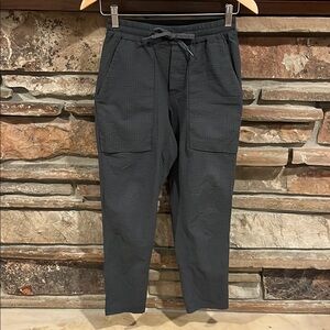 Lululemon Bowline Pants Graphite Grey Seersucker Quick Dry Lightweight